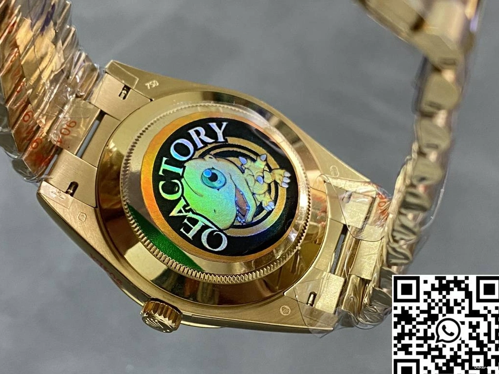 M228238-0005 Steel Rolex Day Dial Date Factory Diamond v5 Tungsten QF Hourmarker Gold 0208